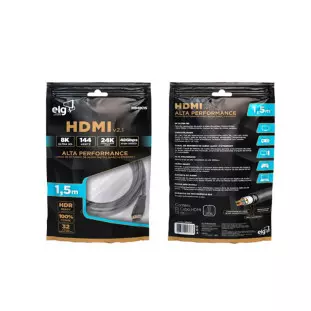 Cabo Hdmi X Hdmi 1,5 Metros 2.1 8K Ultrahd Hd8K15 Elg - 1