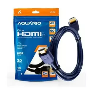 Cabo Hdmi X Hdmi 2,0 Metros 2.0 4K Fhd 4K02 Aquario - 1