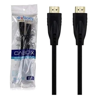 Cabo Hdmi X Hdmi 30,0 Metros 1.4 3D Full Hd Exbom - 1