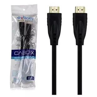 Cabo Hdmi X Hdmi 30,0 Metros 1.4 3D Full Hd Exbom - 1