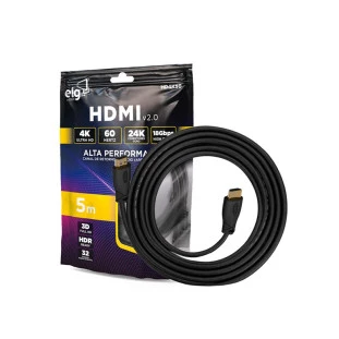 Cabo Hdmi X Hdmi 5,0 Metros 2.0 3D 4K Uhd 4K Hd4K50 Elg - 1