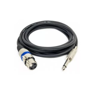 Cabo P10 Mono X Canon Para Microfone 5,0M Oem - 1