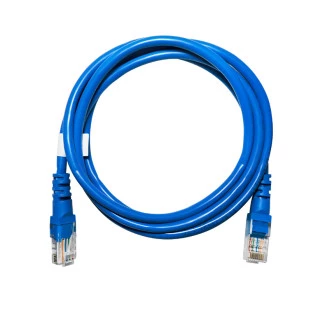 Cabo Patch Cord Cat5e 1,5 Metros Azul Mlan - 1