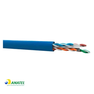Cabo Patch Cord Cat6 2,0 Metros Azul3 23Awgx4P Copperlan - 1