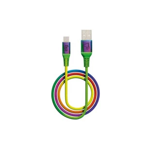 Cabo Usb X Micro Usb Rainbow Recarga E Sincronizao 1 Metro M510Rb Elg - 1