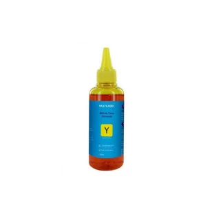Refil Tinta 100Ml Amarelo Compativel Para Impressoras Epson/Hp/Canon Rf020 Multilaser - 1