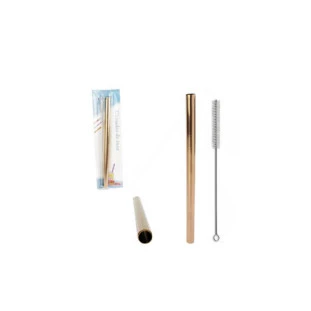 Canudo De Aco Inox 10Mm Reutilizavel Com Escova Para Limpeza Can00001 Global - 1