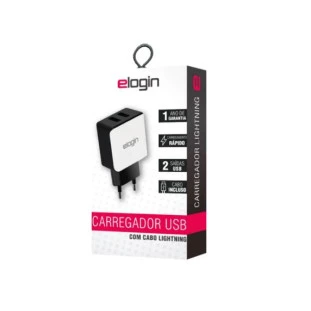 Carregador De Parede + Cabo Usb Tipo C Tc02 Elogin - 1
