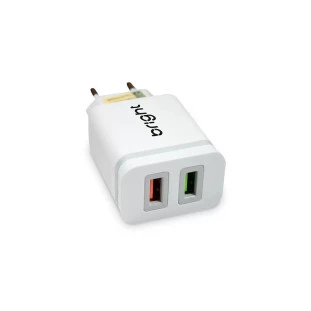 Carregador De Parede Ultra Rapido 4A 2 Entradas Usb Ac588 Bright - 1