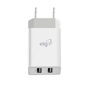Carregador De Parede Universal 2 Usb 1A 2.4A Wc124A Elg - 1