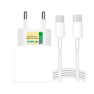 Carregador Turbo Usb Tipo C 30W Branco Oem - 1