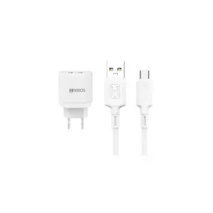 Carregador Usb 2 Portas 3.1A Branco Hs-155 Hrebos - 1