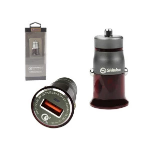 Carregador Veicular Turbo 1.5A Usb 3.0 Ad0346 Shinka - 1