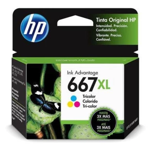 Cartucho De Tinta 667Xl Colorido 3Ym80Ab Hp - 1