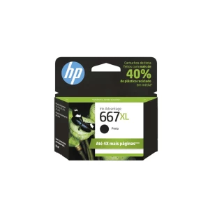 Cartucho De Tinta 667Xl Preto 3Ym81Ab Hp - 1