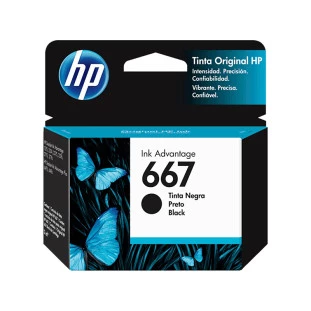 Cartucho ** De Tinta 667 Preto 3Ym79Ab Hp CE - 1