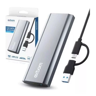 Case Externa Para Ssd M.2 2.5" Gaveta Usb Tipo-C Para Usb 3.0 Cghd-M2Nv700 Exbom - 1