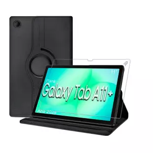 Case Para Tablet Samung A11+ Com Pelicula Preto Oem - 1
