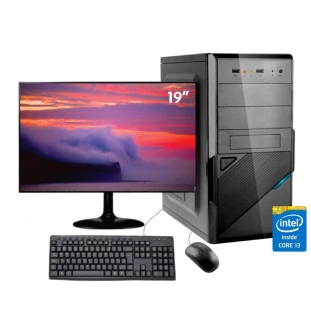 Computador Basic I3-3240 3.40Ghz 8Gb Ddr3 Ssd 128Gb M2 Com Monitor 19" Teclado e Mouse St - 1