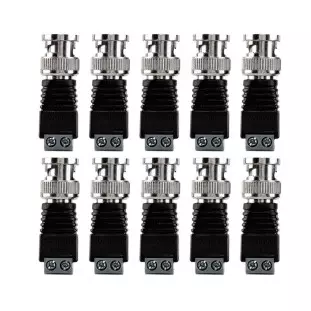 Conector Bnc Borne Macho (Pct 10 Unidades) Conex 1000 Intelbras - 1