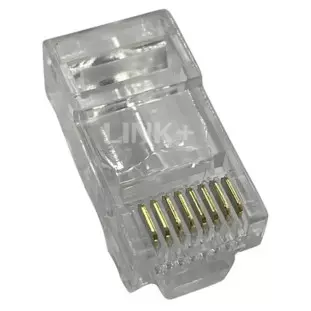Conector Rj45 Cat6 Vazado (Com 100 Unidades) Link+ - 1