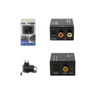 Conversor De Audio Digital Para Analogico Com 1 Entrada E 2 Saidas Ad0250Kp Knup Global - 1