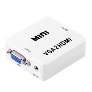 Conversor Entrada Vga F X Sada Hdmi F Com Audio Br Cabos CE - 1