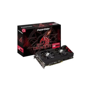 Placa De Video Gamer 4Gb Rx570 Gddr5 256Bits Hdmi/Dvi/Dp Amd Radeon Red Dragon Power Color - 1