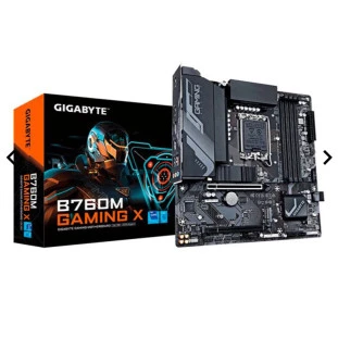 Placa Mae 1700 B760M Ddr5 M2 12/13/14 Ger Vga/Hdmi/Dp B760M Gaming X Chipset Gigabyte - 1