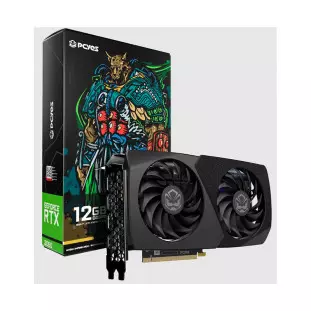 Placa De Video 12Gb Gddr6 Rtx 3060 192Bits Hdmi/Dp Geforce Pvrtx3060Bl2F Pcyes - 1