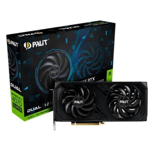 Placa De Video Gamer 12Gb Rtx 4070 Gddr6X 192Bits Hdmi/Dp Nvidia Geforce Ned4070019K9-1047D Palit - 1