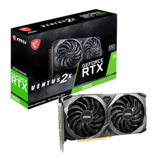 Placa De Video Gamer 12Gb Rtx 3060 Gddr6 192Bits Hdmi/Dp Ventus 2X Oc 912-V397-664 Msi - 1