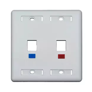 Espelho Plastico 4X4 2 Saida Branco Pier - 1