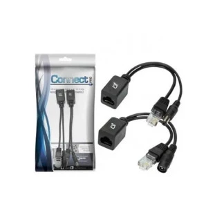 CABO ADAPTADOR POE ( MACHO/FEMEA ) PRETO CONNECT - 1