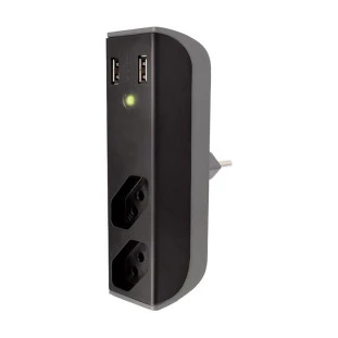Filtro De Linha 2 Tomadas Com Carregador Usb 2.1A Fl001 Bright - 1