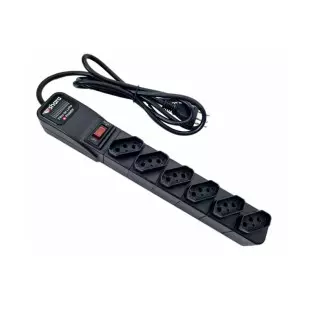 Filtro De Linha Protetor 6 Tomadas Bivolt Preto TsShara - 1