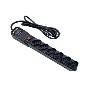 Filtro De Linha Protetor 6 Tomadas Bivolt Preto TsShara - 1