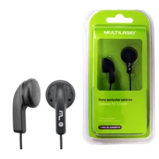 Fone De Ouvido Classic Preto Ph006 Multilaser - 1