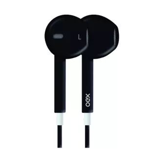 Fone De Ouvido Com Fio Colormood Candy Entrada P2 Preto Fn204 Oex - 1