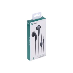 Fone De Ouvido Com Fio Standard Preto Vinik - 1