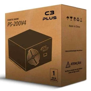 Fonte Atx 200W Sem Cabo De Forca Ps-200V4 C3 Tech - 1