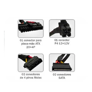 Fonte Atx 200W Sem Cabo De Forca Px 3000Dng C3Tech - 2