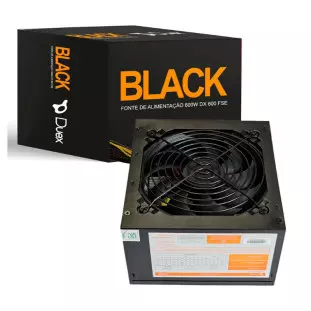 Fonte Atx 600W Real Gamer Black Dx-600Fse Duex - 1