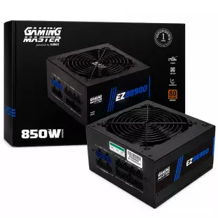Fonte Atx 850W Real Gamer 80 Plus Bronze Pfc Ativo Preto Ez8898D Kmex - 1