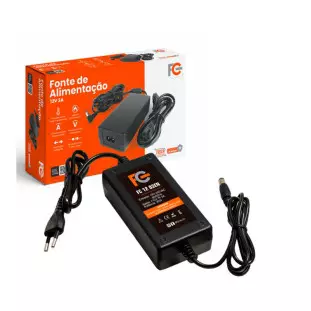 Fonte Chaveada Eletronica 12V 03A Bivolt Multiuso Fe1203A Fc - 1