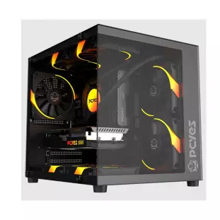 Gabinete Gamer Atx Forcefield Black Vulcan Sem Fonte Lateral/Frontal Em Vidro Gffbvbp Pcyes - 1