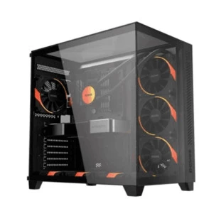 Gabinete Gamer Atx Forcefield Max Black Vulcan Sem Fonte Lateral/Frontal Em Vidro Gffmaxbv Pcyes - 1