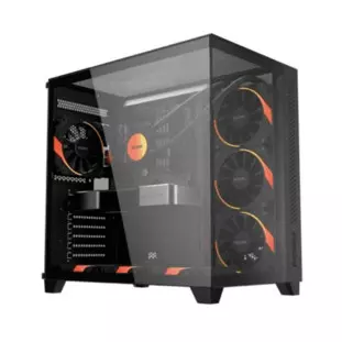 Gabinete Gamer Atx Forcefield Max Black Vulcan Sem Fonte Lateral/Frontal Em Vidro Gffmaxbv Pcyes - 1