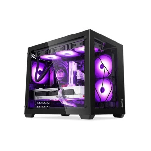 Gabinete Gamer Itx Mini -Tower Lumi II Sem Fonte Lateral/Frontal Em Vidro Seg-Case-Lumi2Bf Segotep - 1
