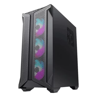 Gabinete Gamer Atx Brufen C1 Full Window Sem Fonte Lateral Em Vidro Frontal Com Led Argb 3608Bk Game - 1